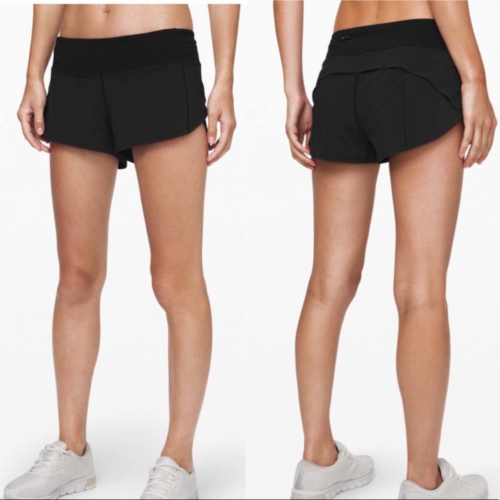 Lululemon black speed-up short - Size 8
